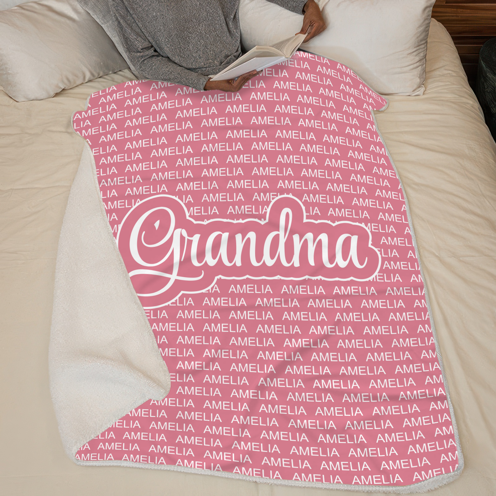 Warm and Cozy Family Blanket - Personalized Custom Blanket - Gift For Grandparents, Grandma, Grandpa