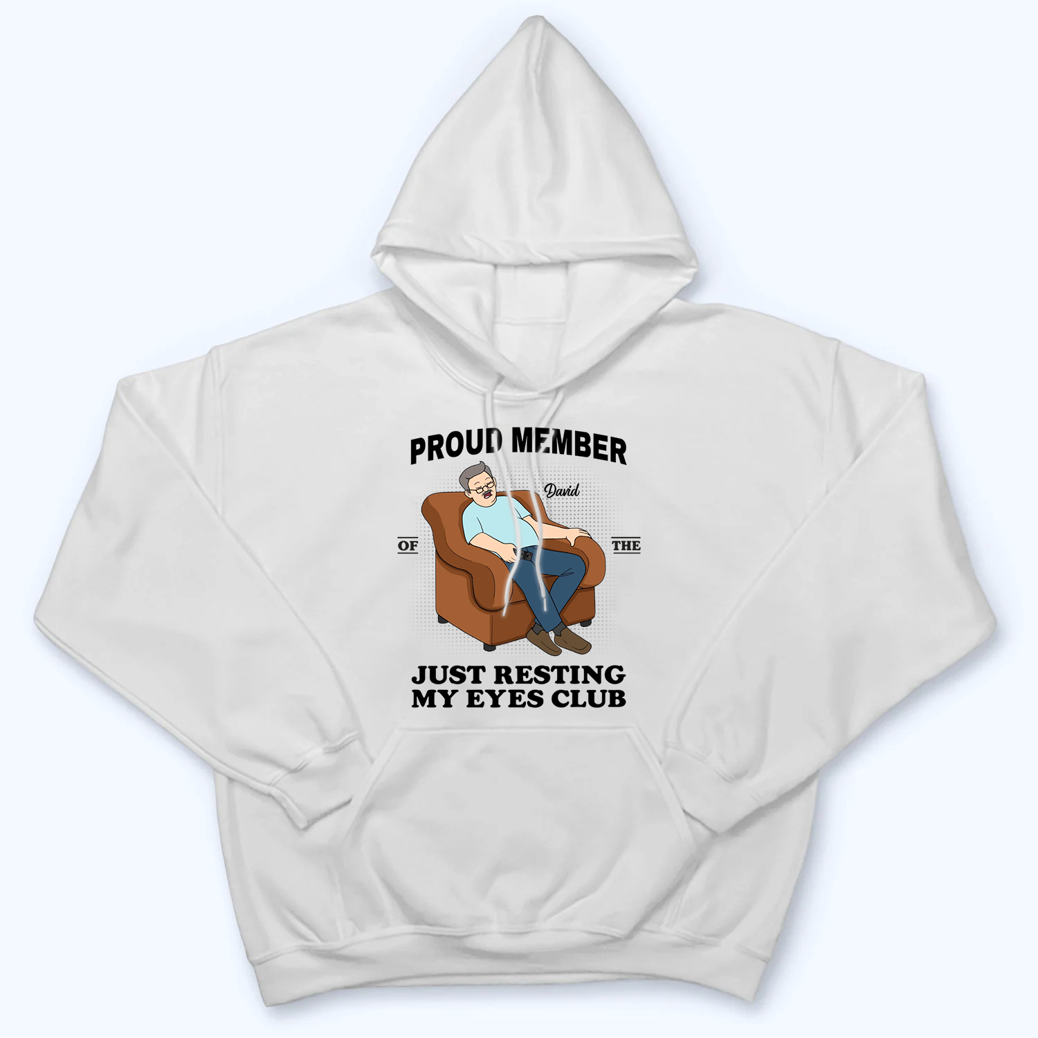Proud Member Of Just Resting My Eyes Club - Personalized Custom Shirt - Funny Gift For Grandpa, Grandma