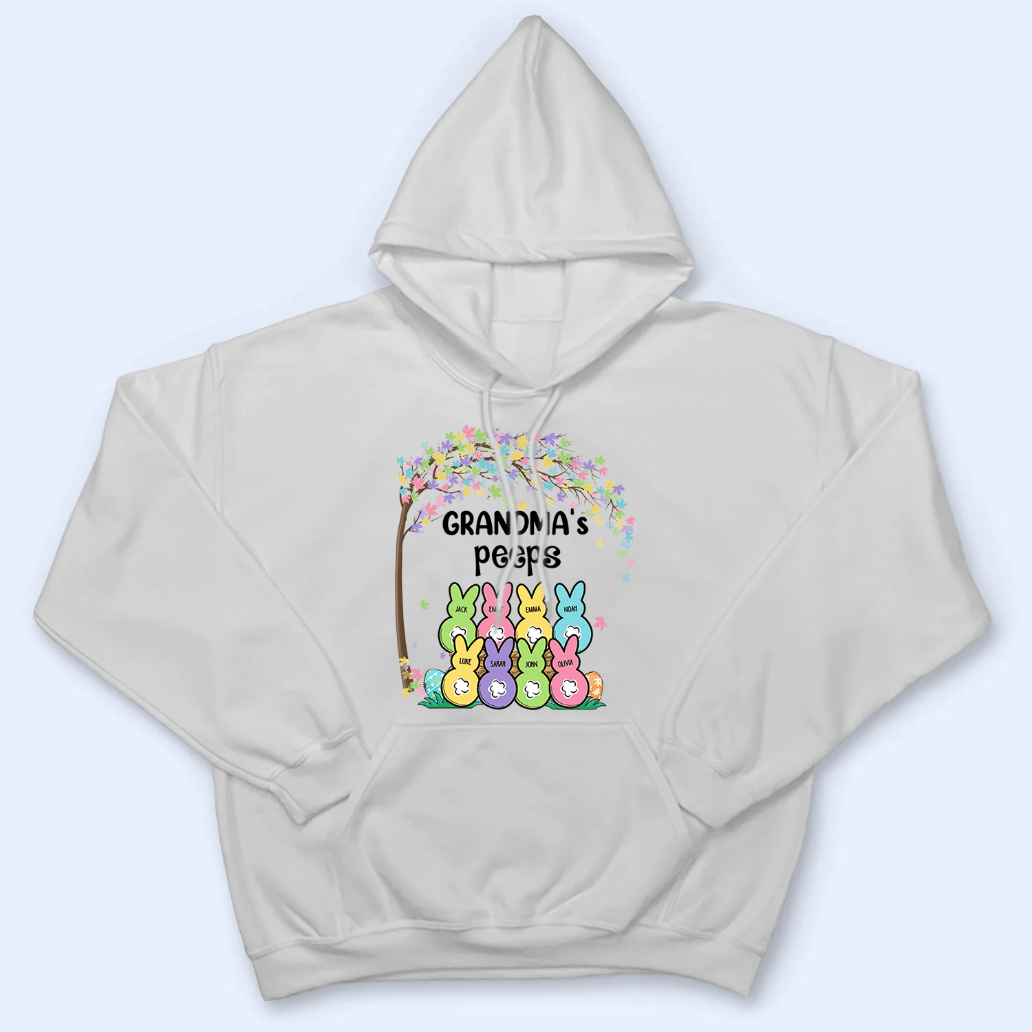 Grandma's Bunnies Easter Custom Kid's Name - Personalized Custom T Shirt - Easter, Birthday, Loving, Funny Gift for Grandma/Nana/Mimi, Mom, Wife, Grandparent 6