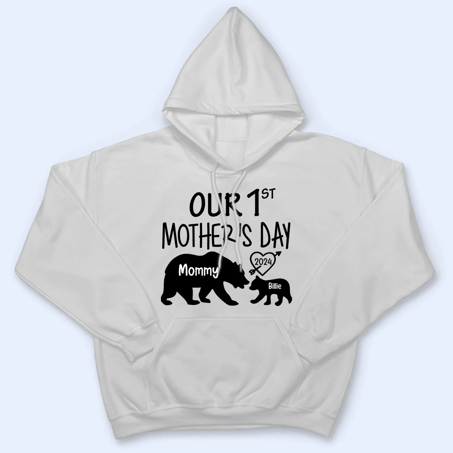 Our 1st Mother's Day - Momma Bear & Baby Bear - Personalized Gift For New Moms, Mom, Mother, Grandma, Grandmother, Mother's Day, Family - Suzitee Store