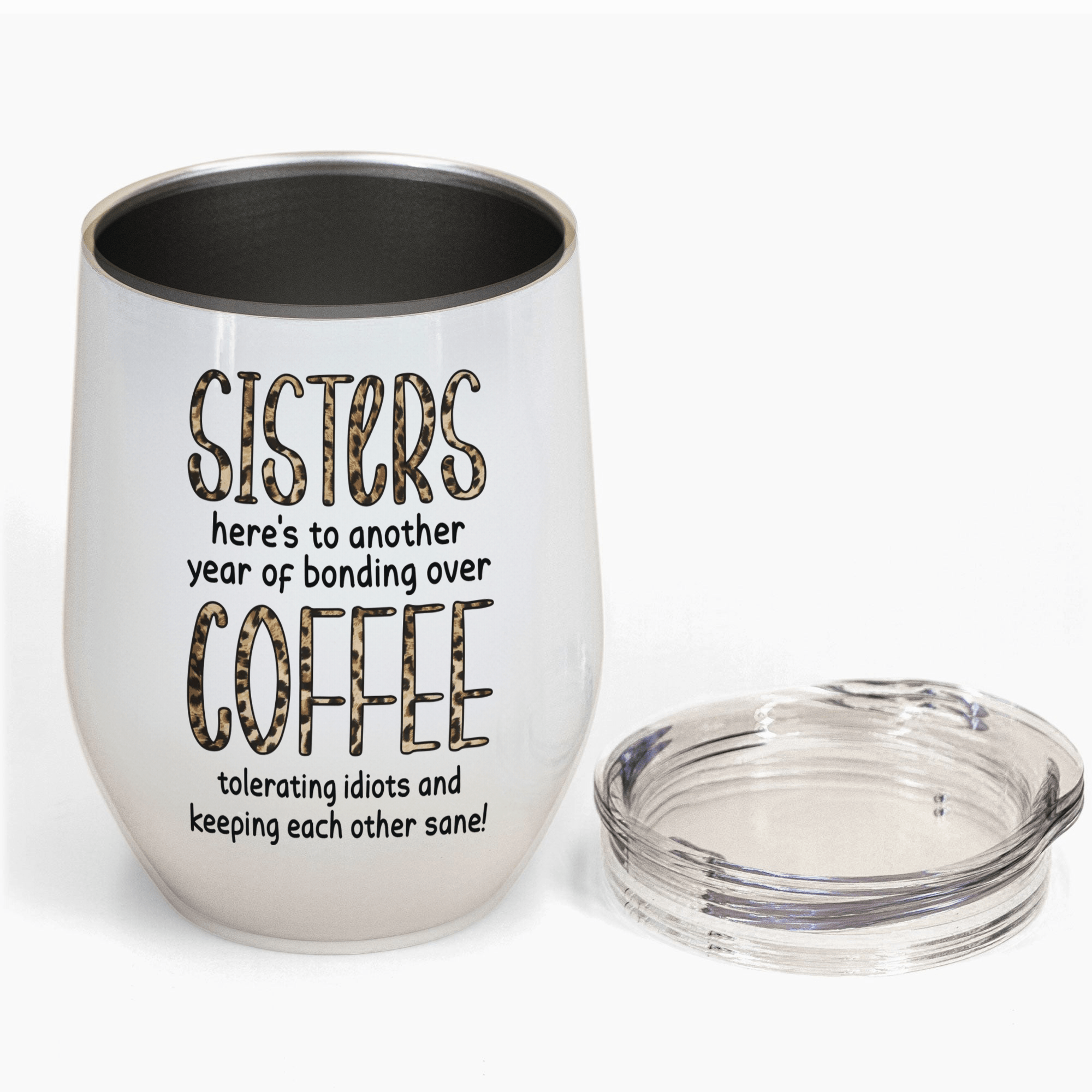 Thank You For Standing By My Side Friendship - Personalized Custom 12oz Wine Tumbler - Personalized Gift For Her, Besties, Friends, Sister, Soul Sisters - Suzitee Store