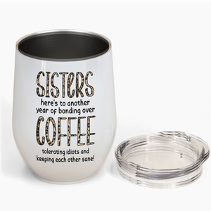 Thank You For Standing By My Side Friendship - Personalized Custom 12oz Wine Tumbler - Personalized Gift For Her, Besties, Friends, Sister, Soul Sisters