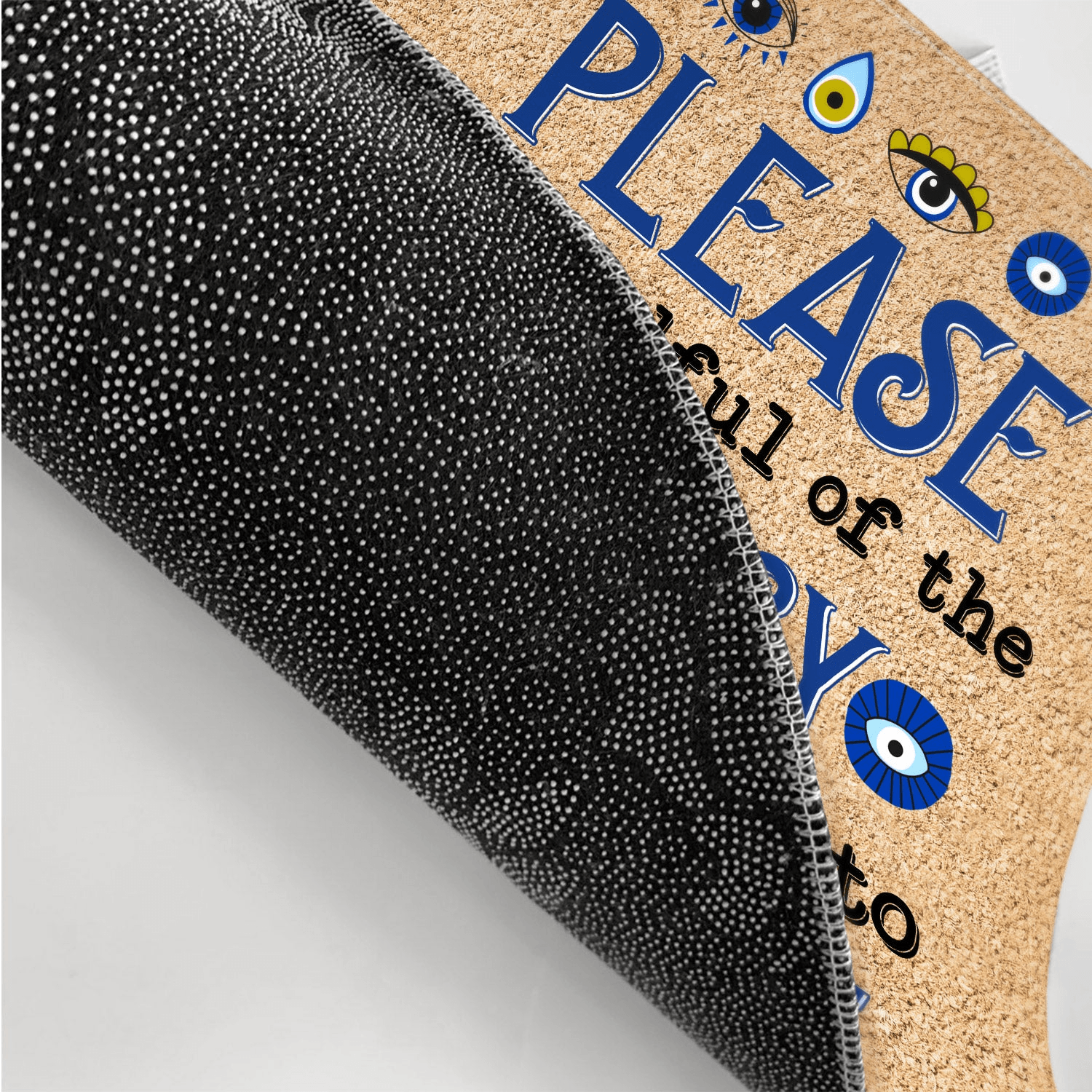 Please Be Mindful Of The Energy You Bring Into This Space - Personalized Doormat - Gift For Yourself, Women, Yoga Lovers