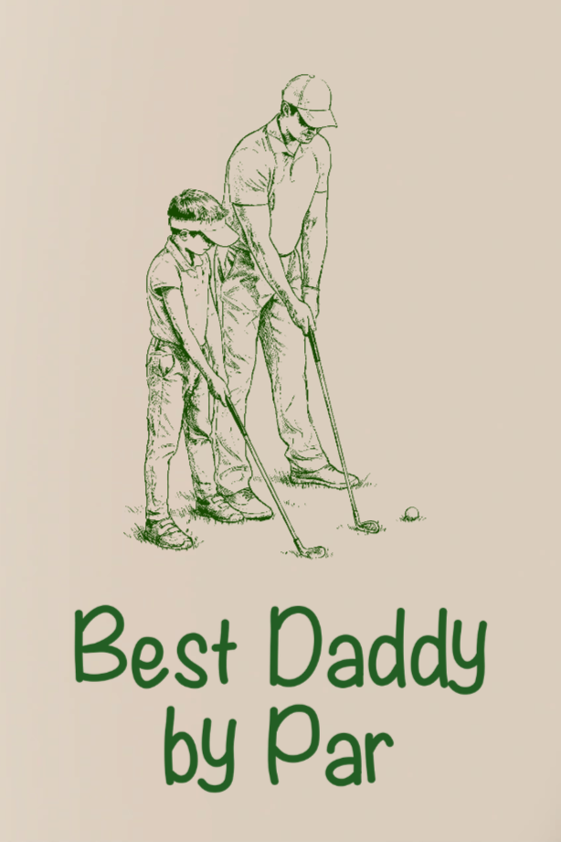 Custom Photo Ink Drawing Best Dad Papa By Par - Personalized Poster/Canvas Prints - Father's Day Gift For Golfers, Golf Lovers