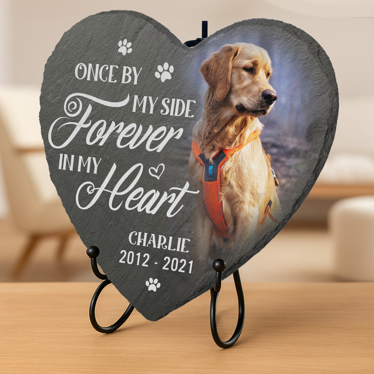 Custom Photo You Would Have Lived Pet Memorial - Personalized Heart Shaped Memorial Stone - Sympathy Gift For Pet Owners, Pet Lovers