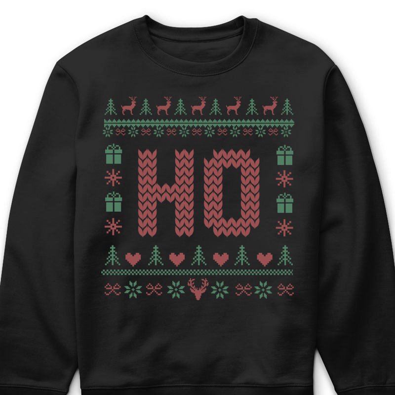 Where's My Ho At - Funny Couple Ugly Christmas Sweater - Gift For Couples, Wife, Husband