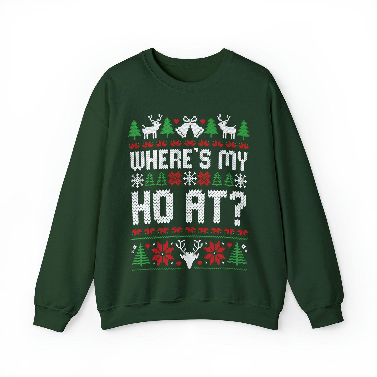 Ho Sweater Humorous Couples - Funny Couple Ugly Christmas Sweater - Gift For Couples, Wife, Husband