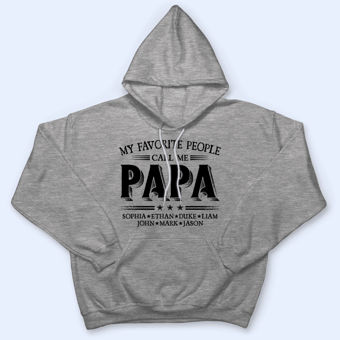 Custom Kids Names My Favorite People Call Me Grandpa t-shirt, alternate view 5