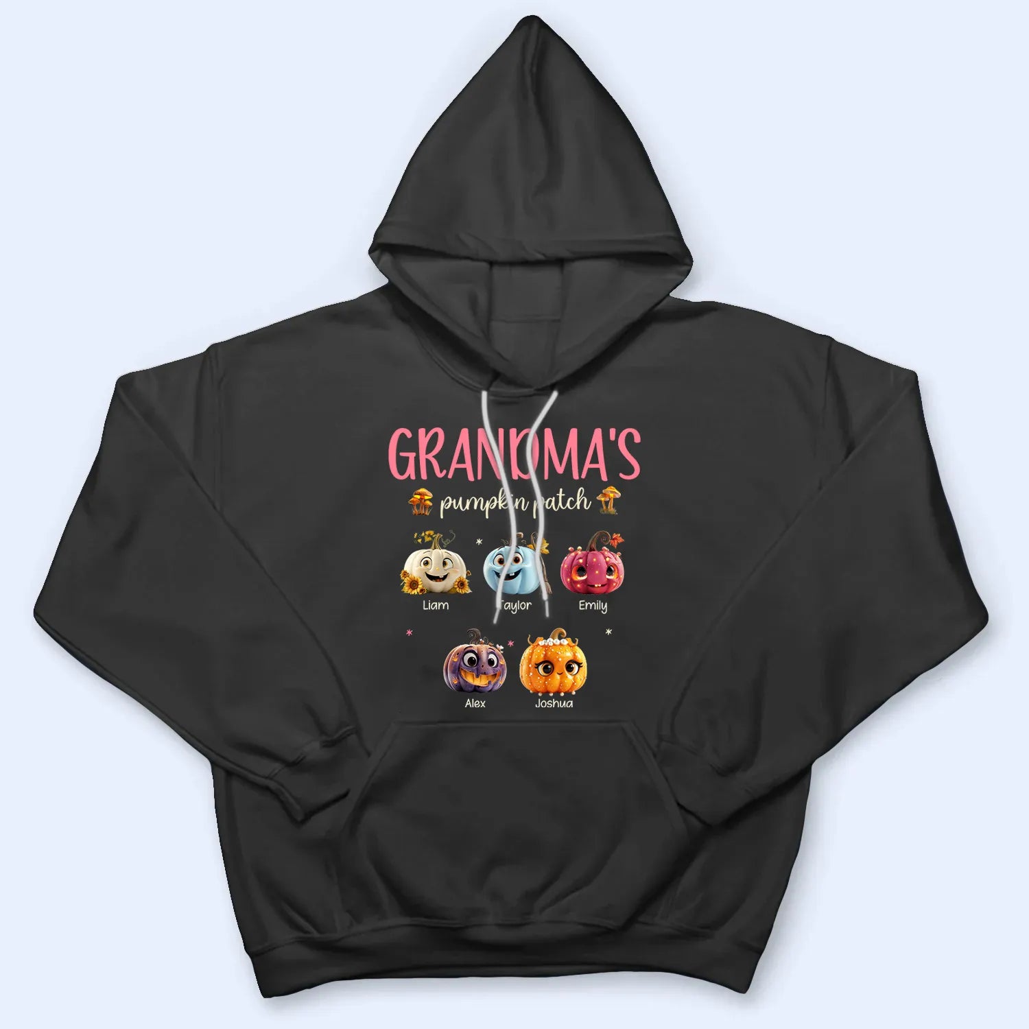 Grandma Pumpkin Patch - Personalized Custom T Shirt - Gift for Grandma/Nana/Mimi, Mom, Wife, Grandparent 4