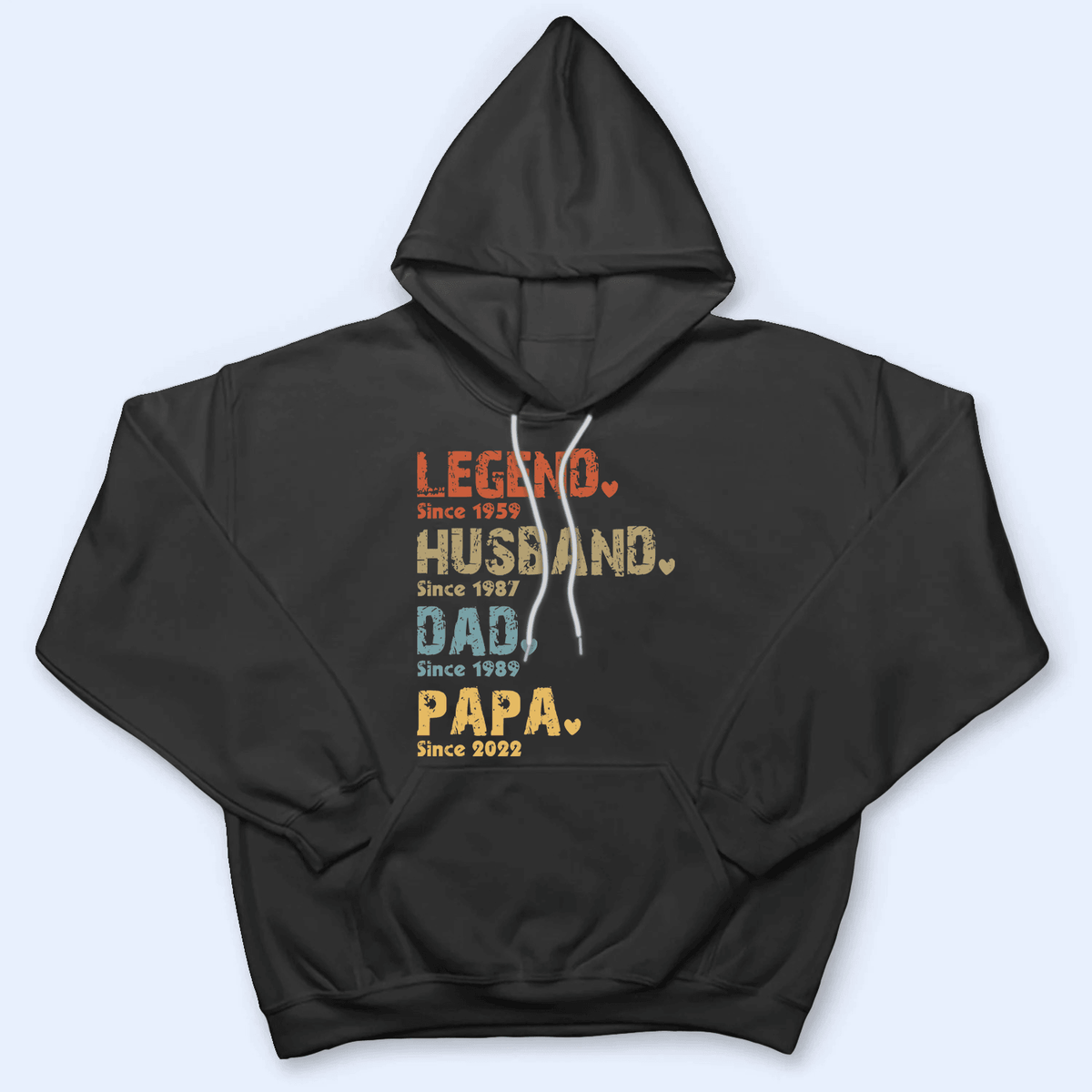 Legend, Husband, Dad, Grandpa: The Journey of a Lifetime - Personalized Custom Year T Shirt - Father's Day, Birthday Gift for Dad, Grandpa, Husband, Daddy, Dada, Papa, Dad Jokes - Suzitee Store