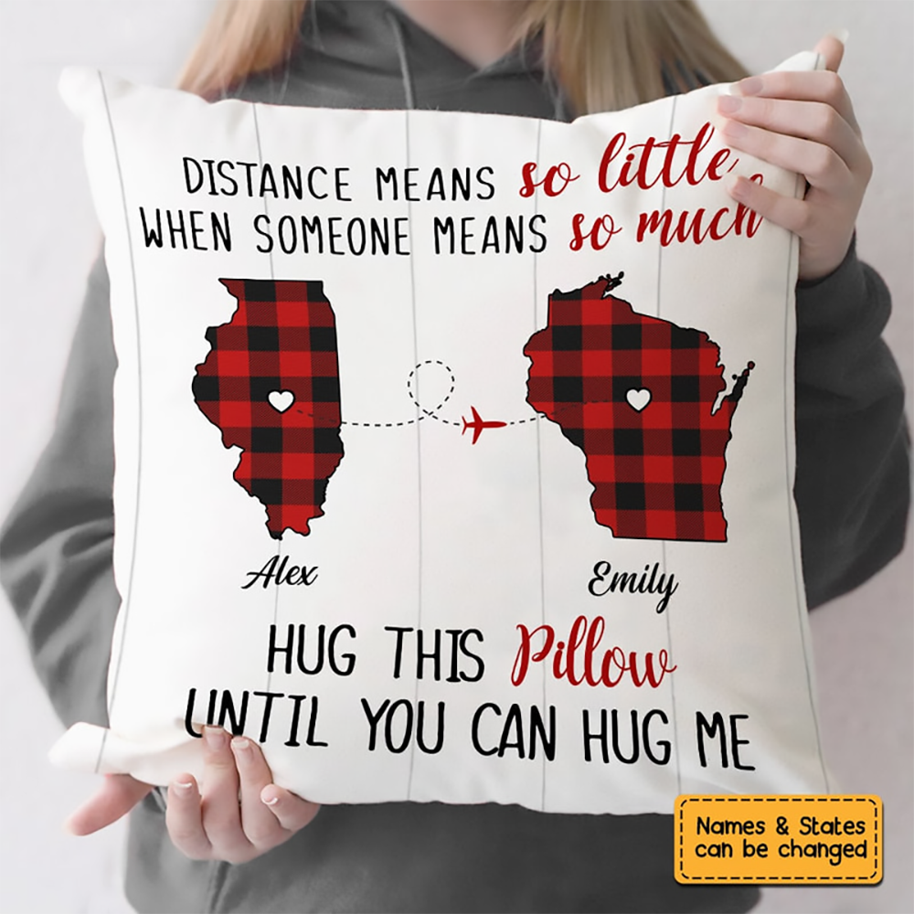 Hug This Gift for Someone Special personalized pillow, alternate view 4