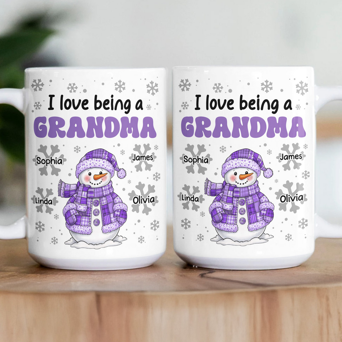 I Love Being A Grandma - Personalized Custom Mug - Christmas Gift For Grandpa/Grandma, Mom/Dad