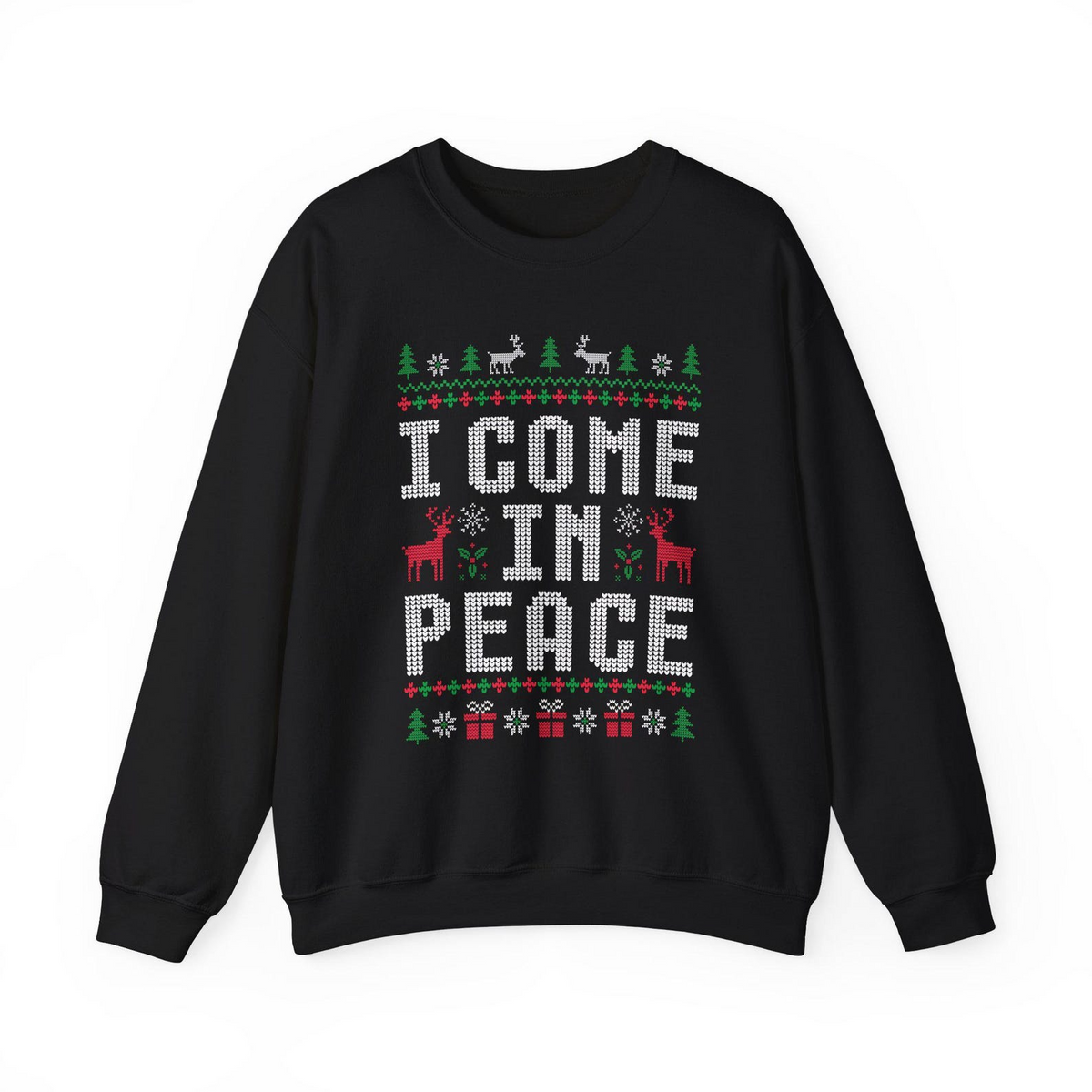 I Come in Peace Funny Matching Couples - Funny Couple Ugly Christmas Sweater - Gift For Couples, Wife, Husband
