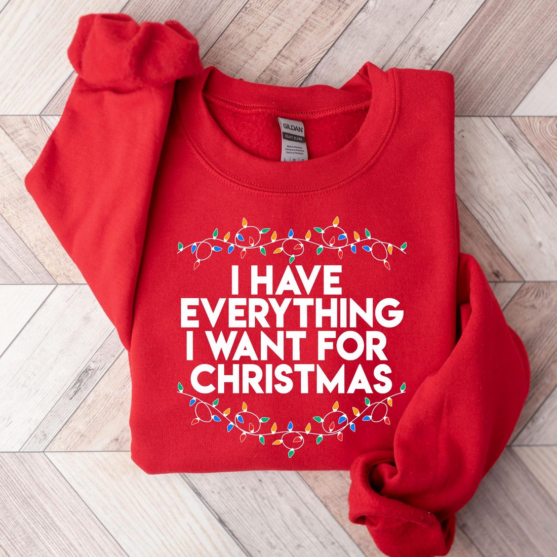 Personalized I Have Everything I Want For Christmas t-shirt, alternate view 3