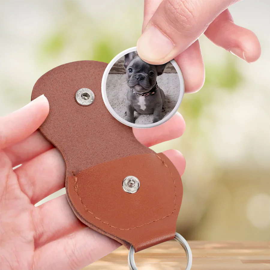I Loved You Whole Life Pet Memorial - Personalized Leather Pocket Hug - Sympathy Gift For Pet Owners, Pet Lovers