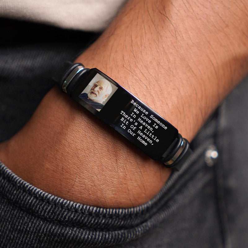 Custom Photo I'll Carry You - Personalized Bracelet - Memorial Gift For Family, Siblings, Friends, Dog Lovers, Cat Lovers 2