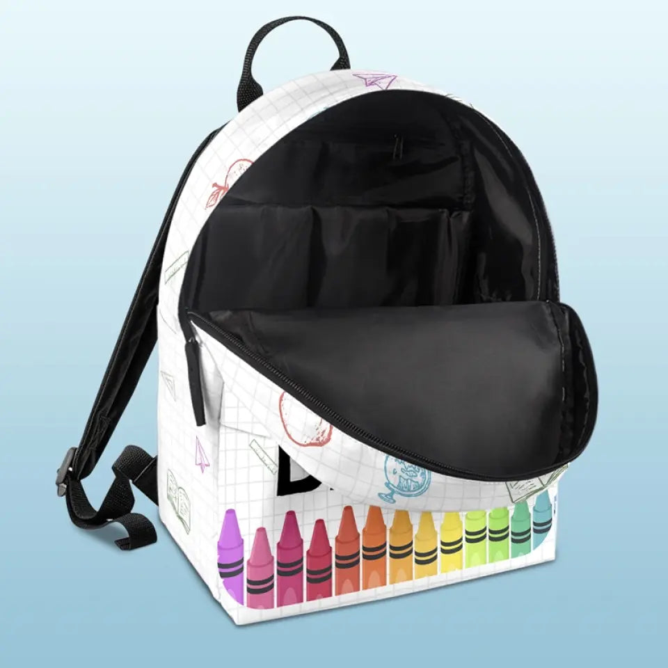 It's Okay To Be Yourself -  Personalized Kid Backpack - Custom Gift For Back To School, First Day of School - Student, Son, Daughter | Kindergarten, Pre-K, Preschool