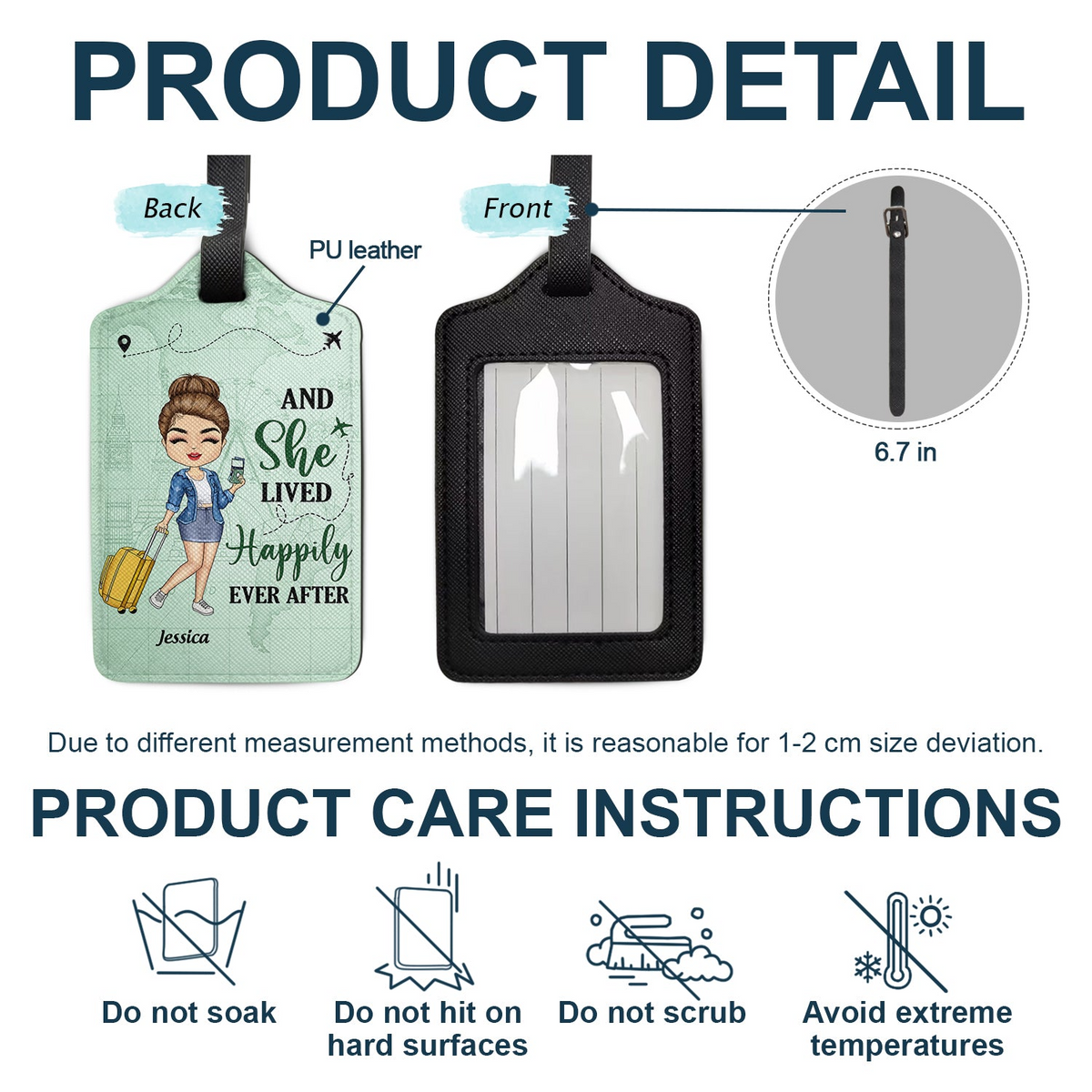 Just A Girl Boy Who Loves Traveling - Personalized Luggage Tag - Gift For Him, Her, Traveling Lovers