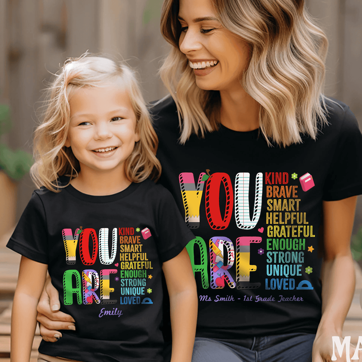 YOU ARE LOVED - Kids Back to School, First Day Of School Kid - Personalized Custom Youth Shirt - Back To School, First Day Of School Gift For Student, Kids, Son, Daughter