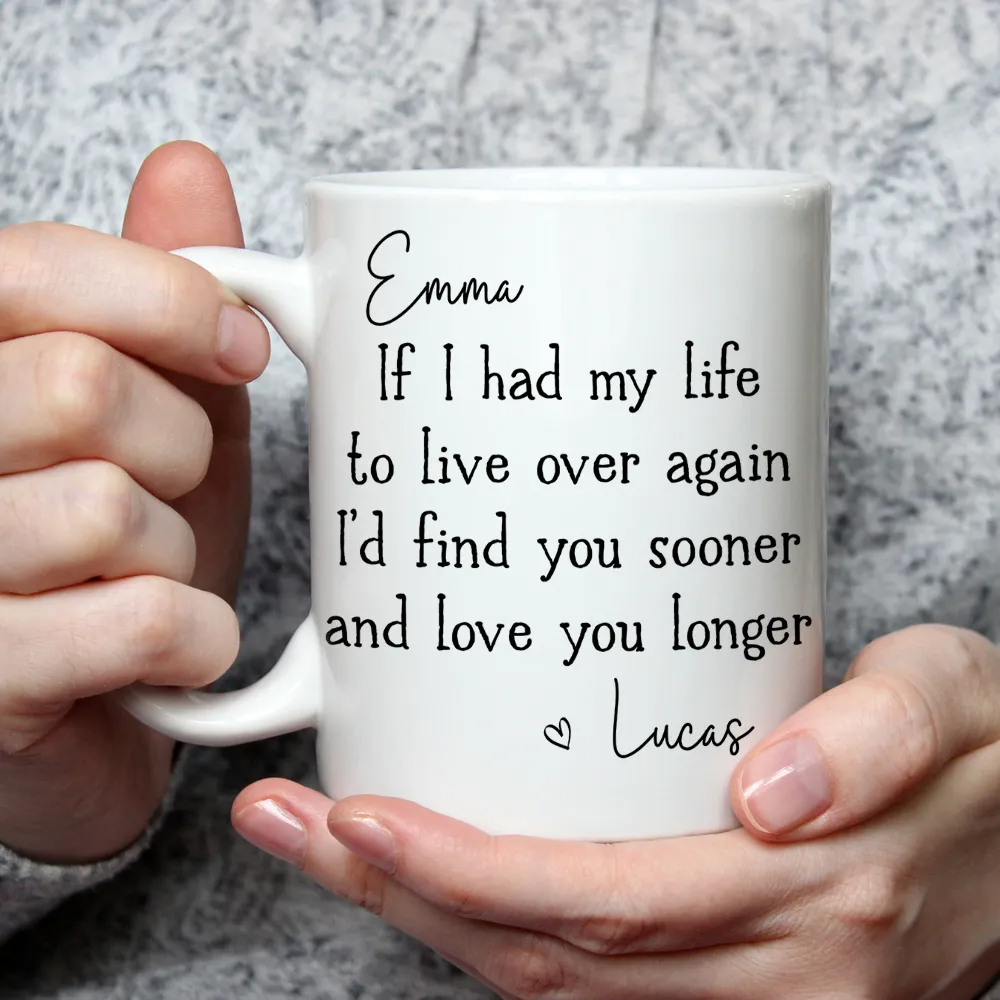 Personalized Love You Longer Couple mug, alternate view 6