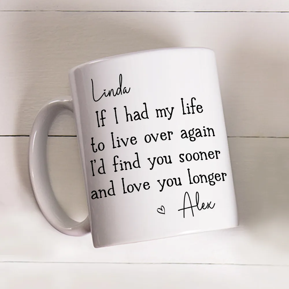 Personalized Love You Longer Couple mug, alternate view 5