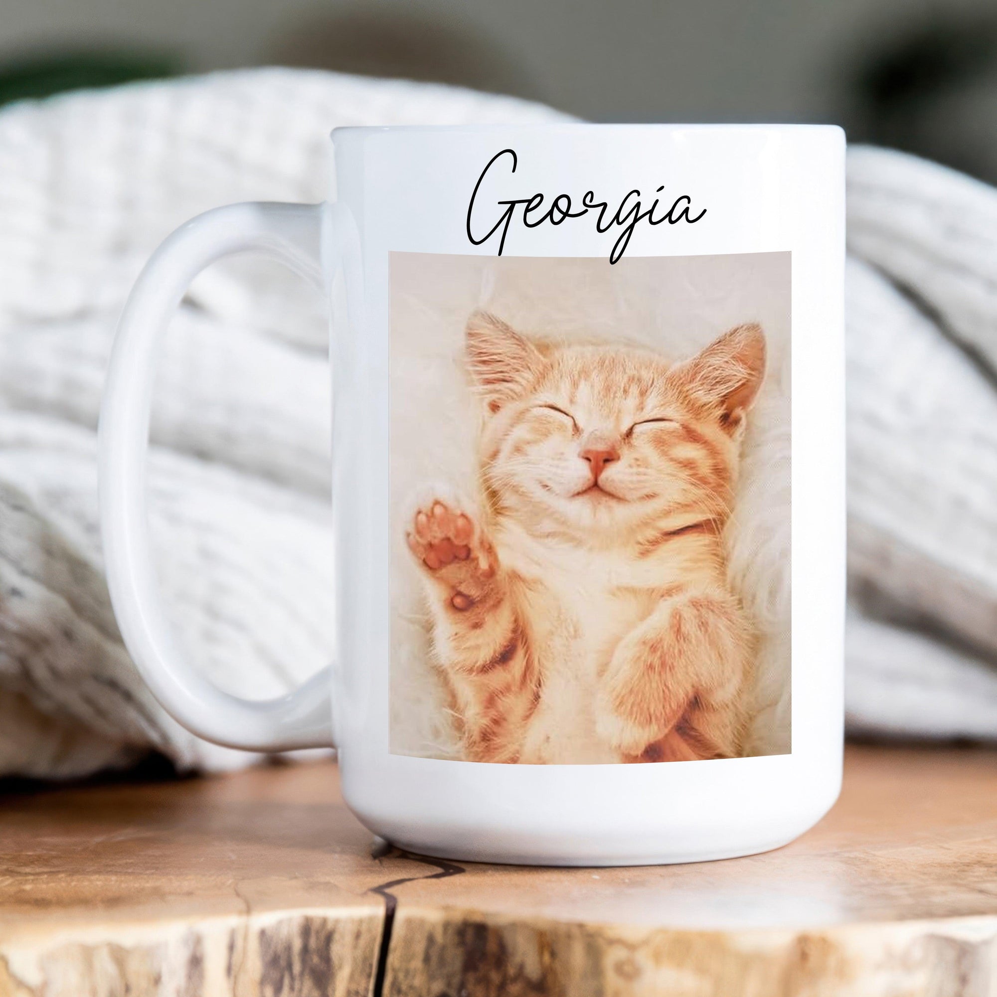 Custom Photo My Furreal And Unconditional Love - Personalized Custom Mug - Personalized Gift for Dog/Cat Lovers, Pet Lovers, Dog Mom, Cat Mom, Dog Dad, Cat Dad - Suzitee Store