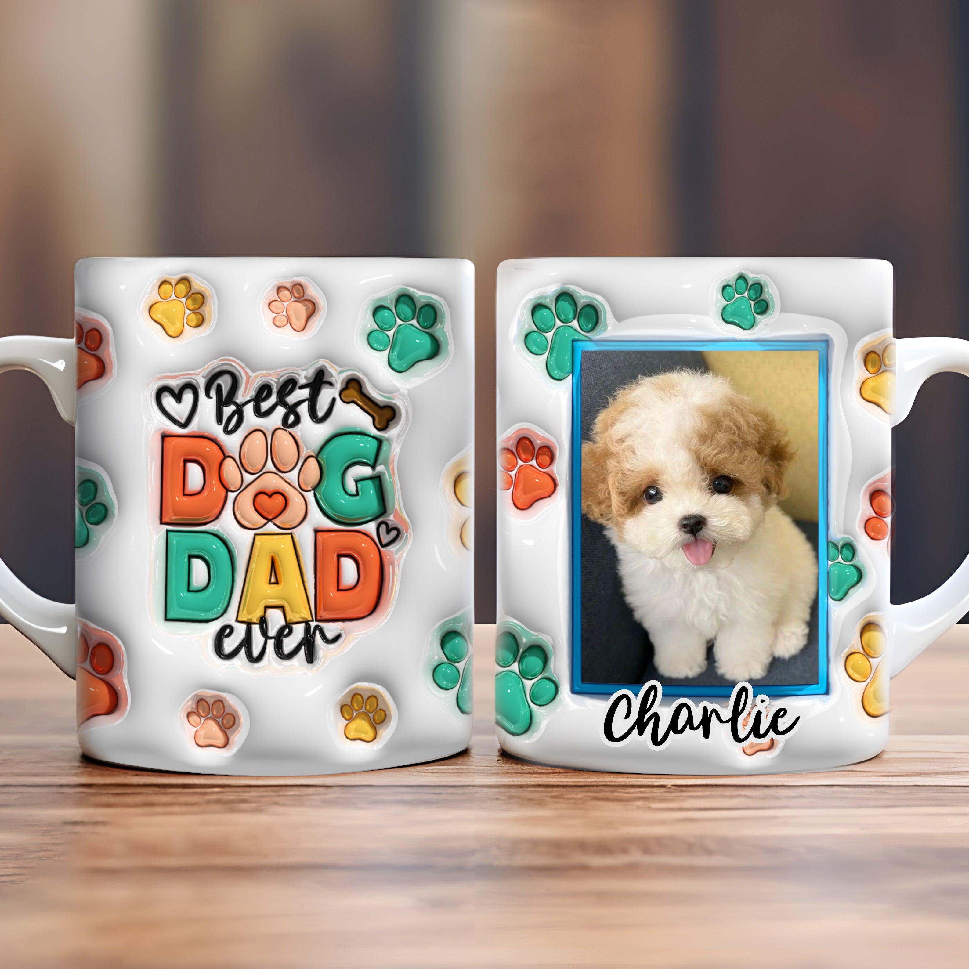 Custom Photo Love Me Love My Dog - Dog & Cat Personalized Custom 3D Inflated Effect Printed Mug - Personalized Gift for Dog/Cat Lovers, Pet Lovers, Dog Mom, Cat Mom, Dog Dad, Cat Dad - Suzitee Store