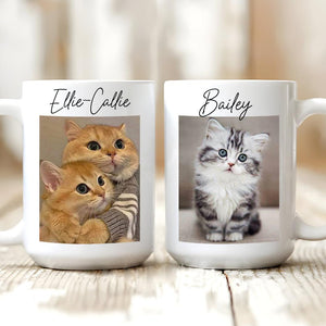 Custom Photo My Furreal And Unconditional Love - Personalized Custom Mug - Personalized Gift for Dog/Cat Lovers, Pet Lovers, Dog Mom, Cat Mom, Dog Dad, Cat Dad