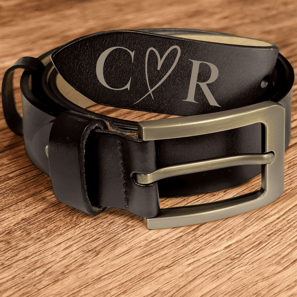 Personalized Engraved Leather Belt - Custom Gift for Him, Boyfriend, Husband, Fiancé, Best for Men | Valentine, Anniversary, Birthday, Father's Day