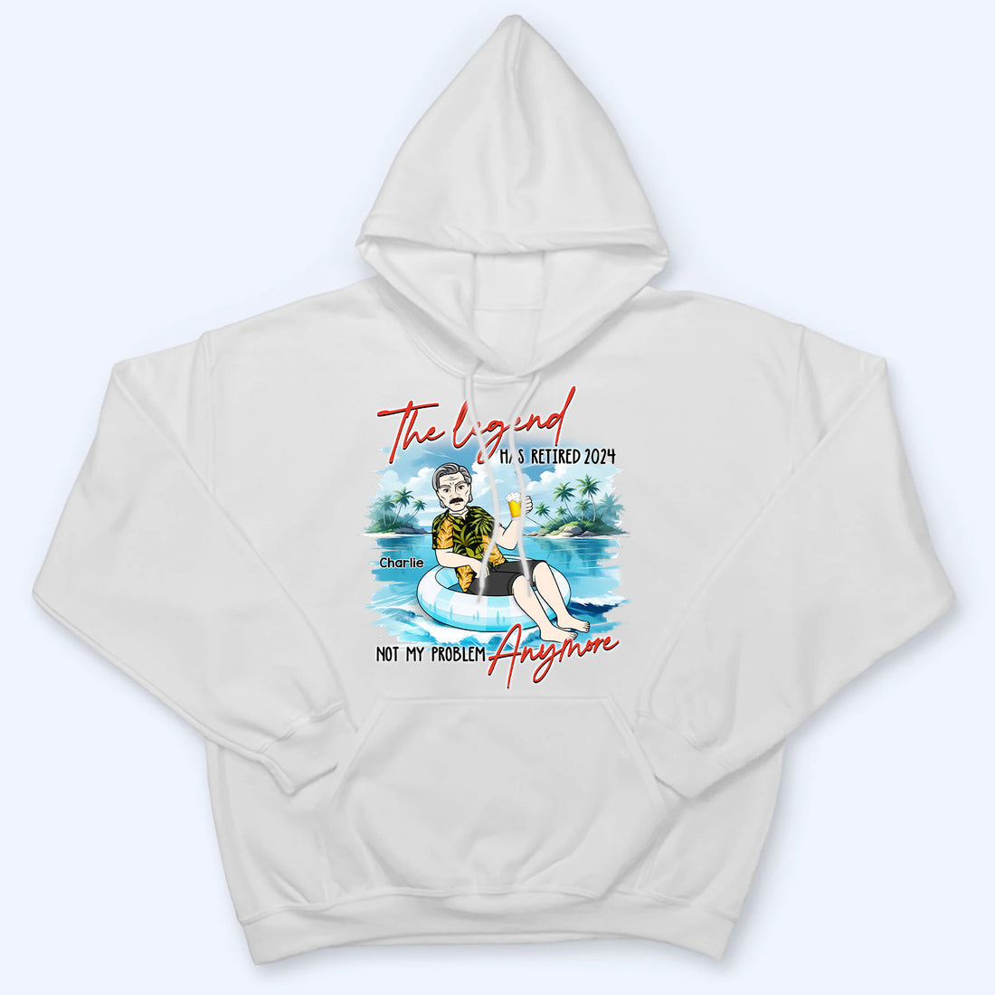 Personalized Retirement Gift Summer t-shirt, alternate view 5