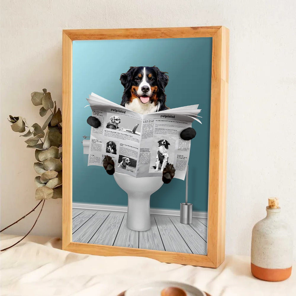 Custom Photo Important meeting Dog Lovers - Personalized Poster/Canvas Print - Gift for Dog Lovers, Cat Lovers, Pet Lovers