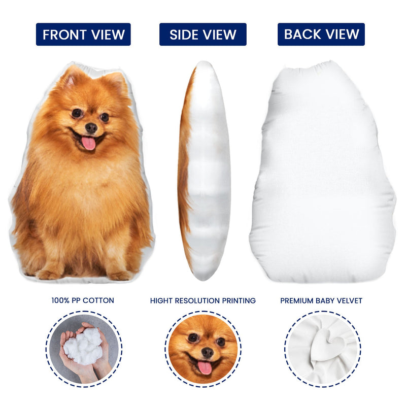 Custom Photo Pillow In The Shape Of Your Beloved Pet - Personalized Custom Shape Pillow - Gift for Dog Lovers, Cat Lovers, Pet Lovers 4
