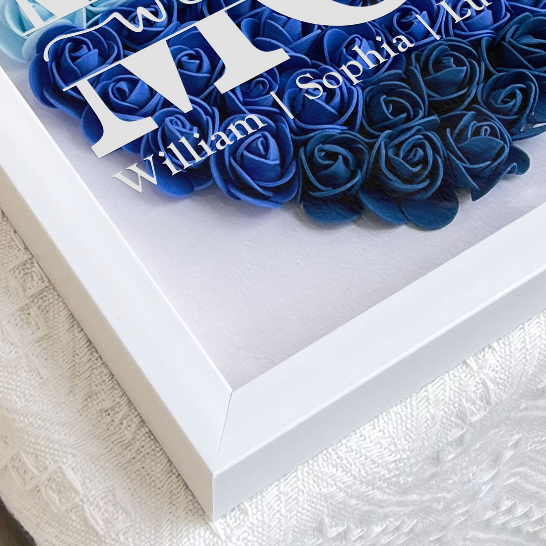 Personalized Mom We Love You flower shadow box, alternate view 6