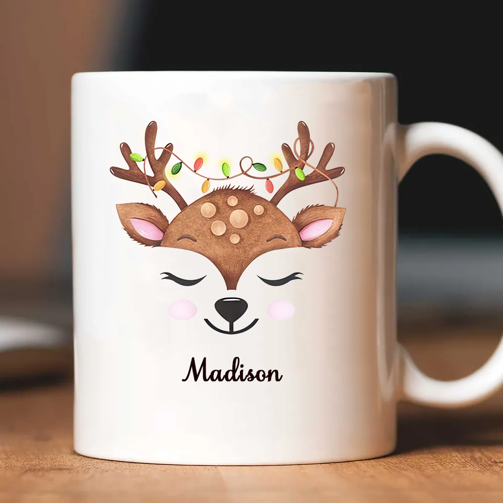 Cute Snowman Faces Christmas Mug - Personalized Custom Mug - Christmas Gift For Family Members, Son, Daughter