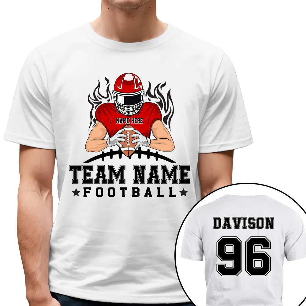 Personalized American Football Team t-shirt, alternate view 3