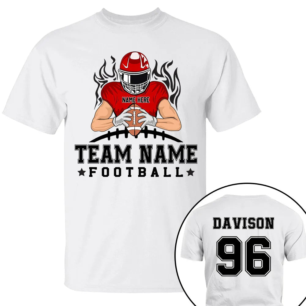 Personalized American Football Team t-shirt, alternate view 2