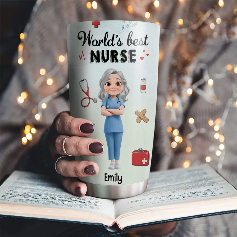 I Am A Nurse - Personalized Custom 20oz Fat Tumbler Cup - Gift For Nurse, Healthcare Worker