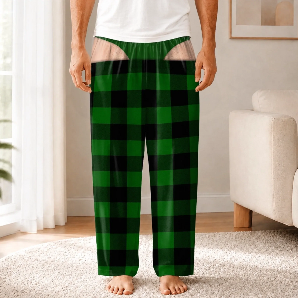 Oops That Was My Last Layer - Personalized Pajama Pants - Christmas Gift For Husband, Son, Grandson, Brother, Grandpa, Dad
