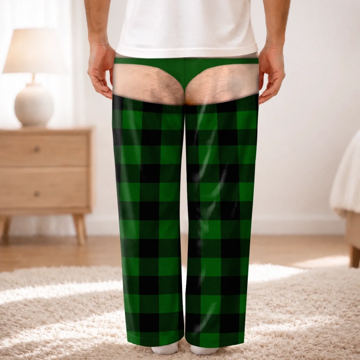 Oops That Was My Last Layer - Personalized Pajama Pants - Christmas Gift For Husband, Son, Grandson, Brother, Grandpa, Dad