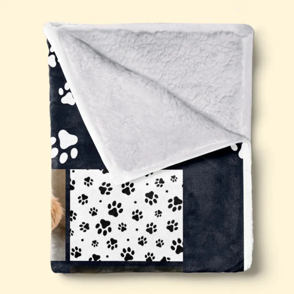 Custom Photo You Were My Favorite Hello And My Hardest Goodbye - Personalized Custom Blanket - Memorial Gift for Dog Lovers, Cat Lovers, Pet Lovers 5