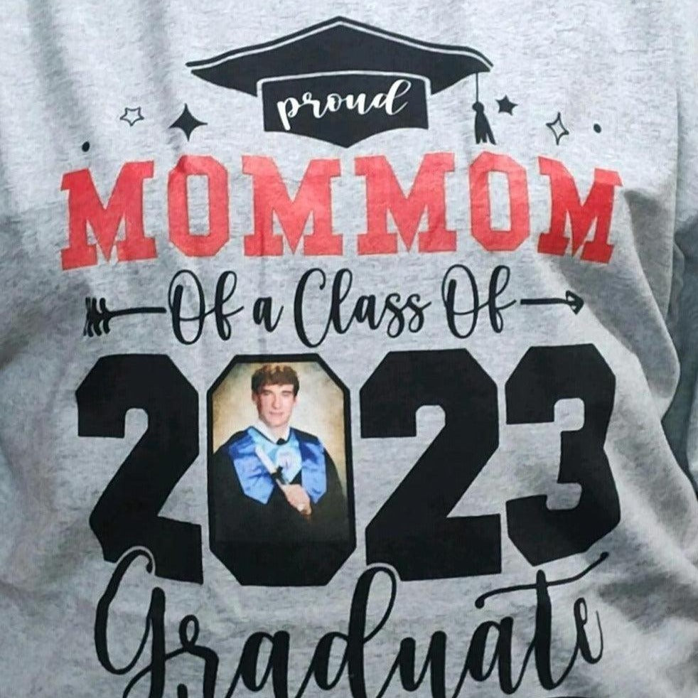 Custom Photo Senior Family Graduation - Personalized Custom T Shirt - Birthday, Loving, Funny Gift for Grandma/Nana/Mimi, Mom, Wife, Grandparent
