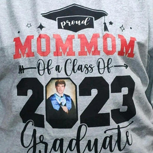 Custom Photo Senior Family Graduation - Personalized Custom T Shirt - Birthday, Loving, Funny Gift for Grandma/Nana/Mimi, Mom, Wife, Grandparent - Suzitee Store