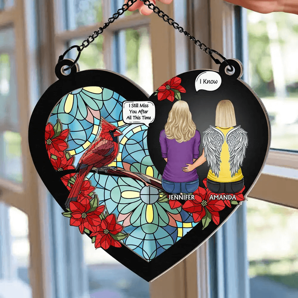I'm Always With You - Personalized Window Hanging Suncatcher Ornament, Custom Memorial Gift For Loss Of Loved One | Sympathy, Remembrance, Bereavement
