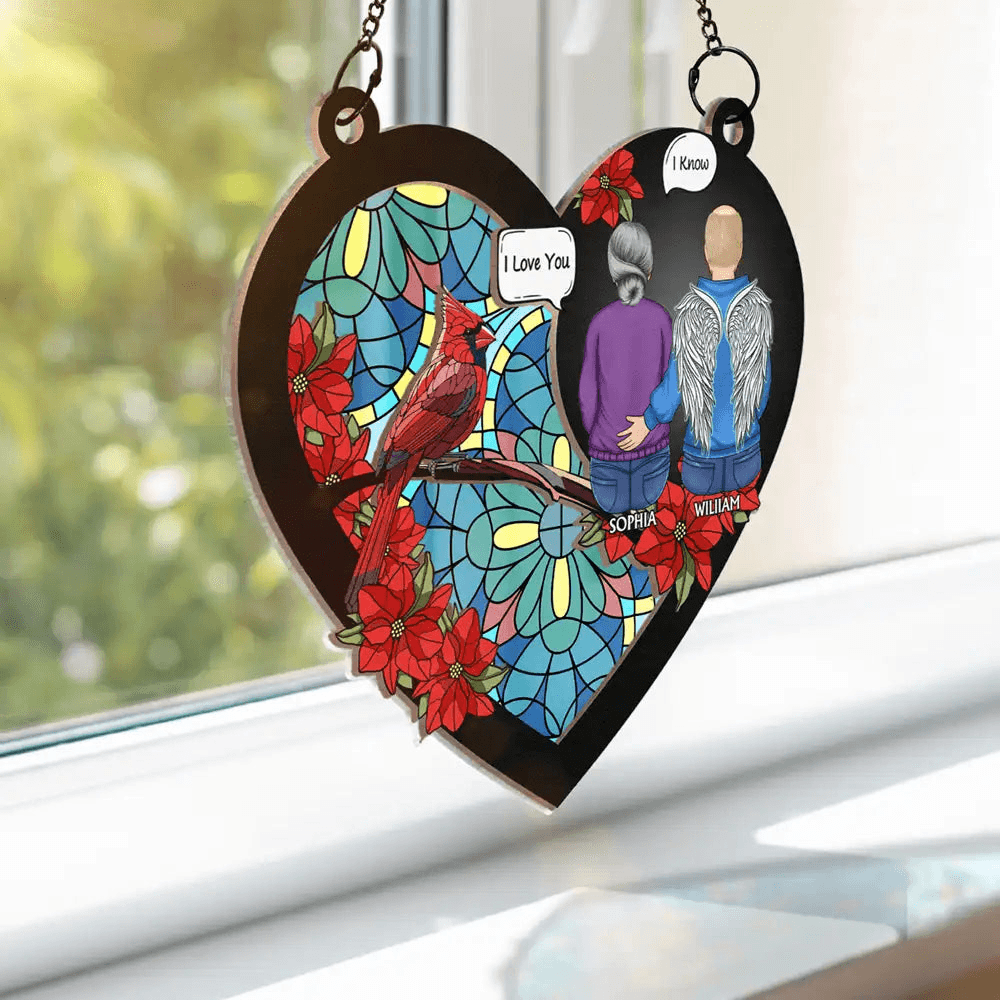 I'm Always With You - Personalized Window Hanging Suncatcher Ornament, Custom Memorial Gift For Loss Of Loved One | Sympathy, Remembrance, Bereavement