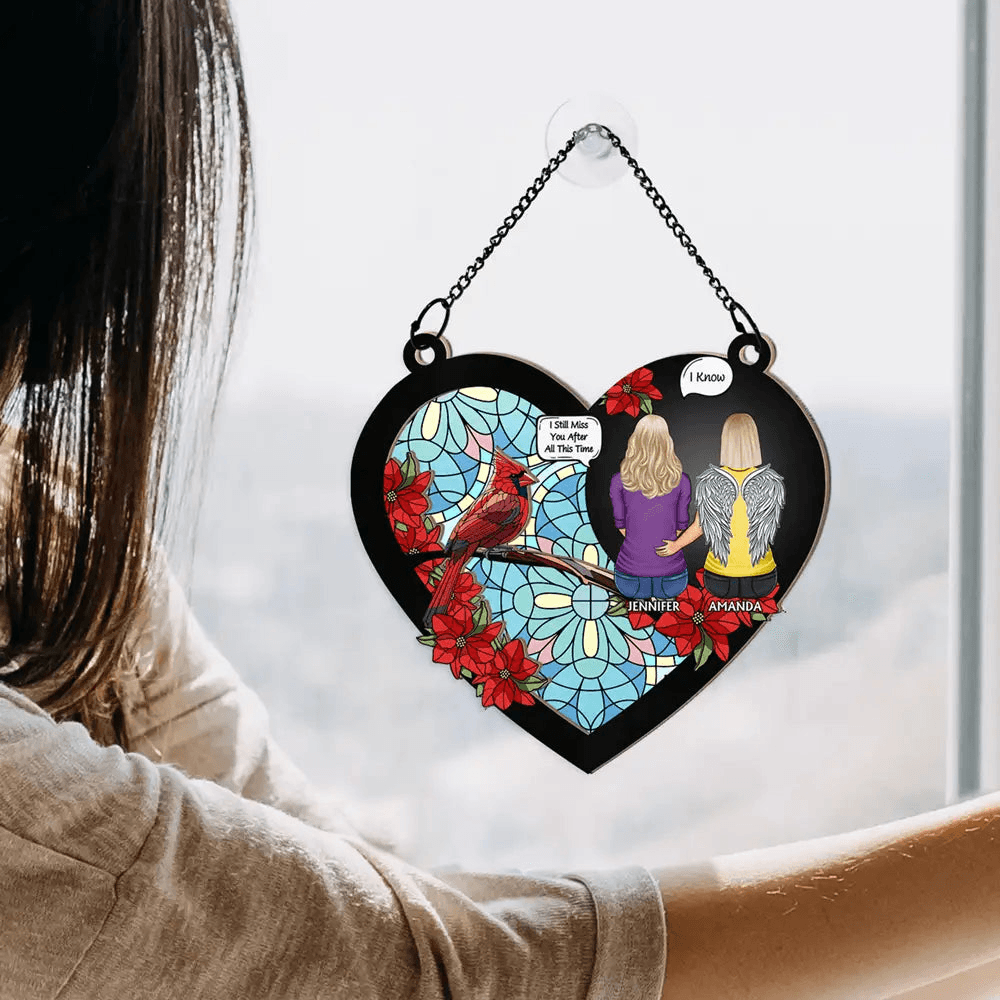 I'm Always With You - Personalized Window Hanging Suncatcher Ornament, Custom Memorial Gift For Loss Of Loved One | Sympathy, Remembrance, Bereavement