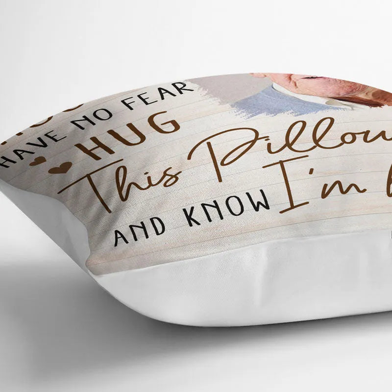 Custom Photo When You Miss Me - Personalized Custom Pillow - Memorial Gift For Family, Siblings, Friends 4