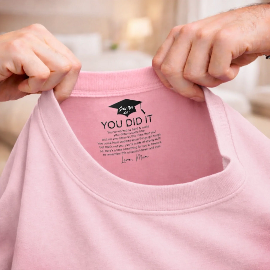 Personalized The Adventure Begins Graduation t-shirt, alternate view 3