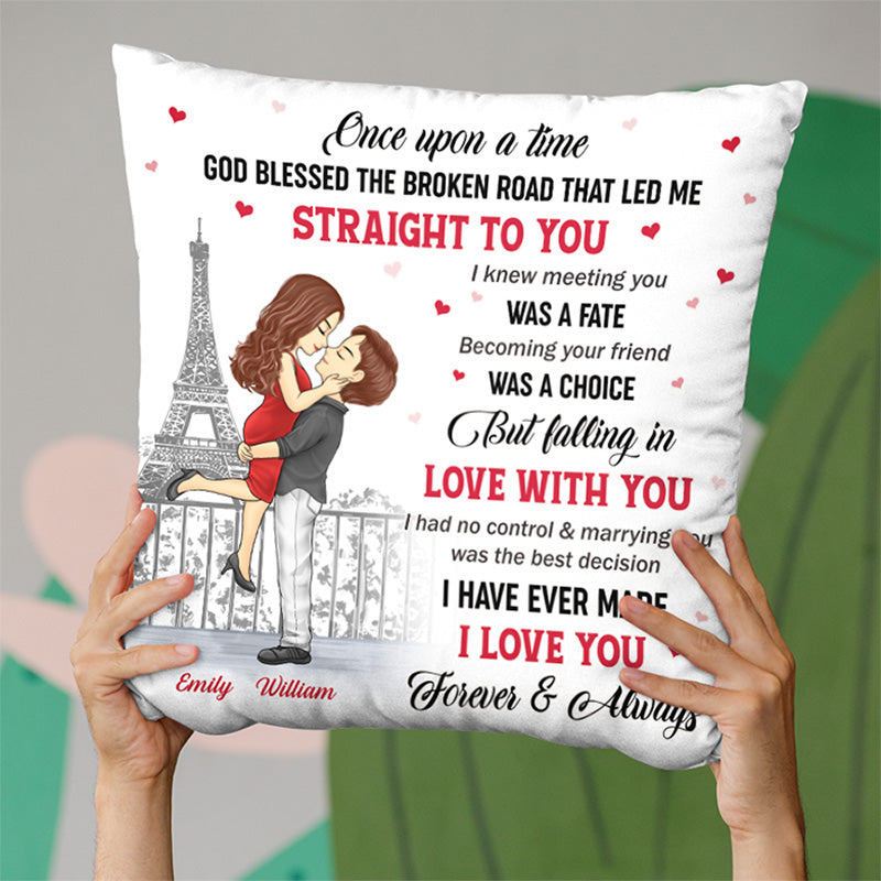 Personalized The Day I Met You pillow, alternate view 3