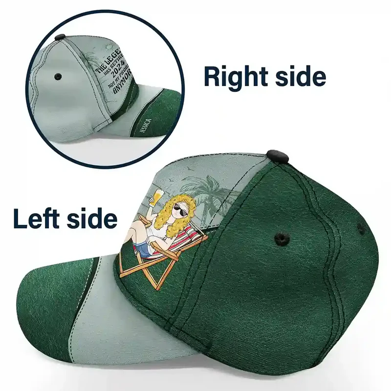 The Legend Has Retired Vintage - Personalized Classic Cap - Retirement Gift For Colleagues, Friends, Mom, Dad, Grandparent