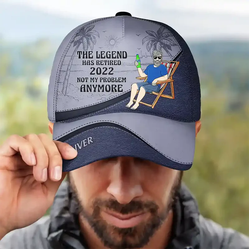 The Legend Has Retired Vintage - Personalized Classic Cap - Retirement Gift For Colleagues, Friends, Mom, Dad, Grandparent
